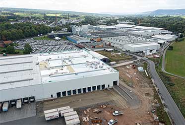 Warehouse expansion at the north plant in Holzminden Warehouse expansion at the north plant in Holzminden
