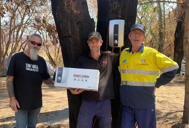 Relief for bush fire affected areas Relief for bush fire affected areas