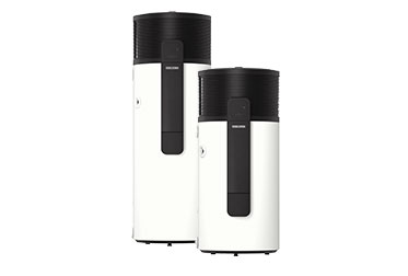 SHP-O hot water heat pump available in two sizes, 200 L and 300 L, with a sleek, modern design SHP-O hot water heat pump available in two sizes, 200 L and 300 L, with a sleek, modern design