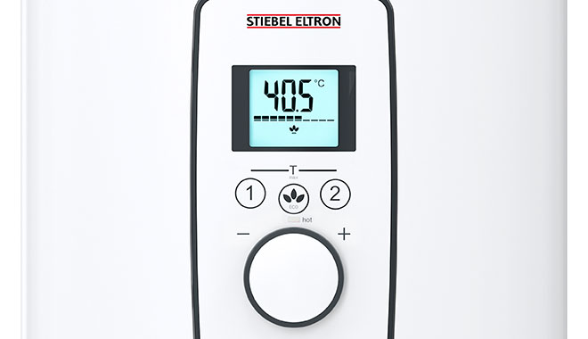 DEL Plus Water Heater LCD Display